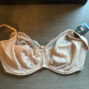 Wacoal nude lace bra 36DDD NWT